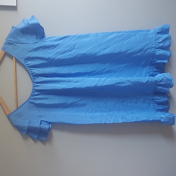 Club Monaco Ruffle Flare Peach Color Dress Size 00 - Picture 6 of 7